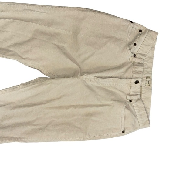 L. L. Bean Corduroy Cream Pants Women’s 12 Tall Casual Office Cowgirl Classic - Picture 5 of 13